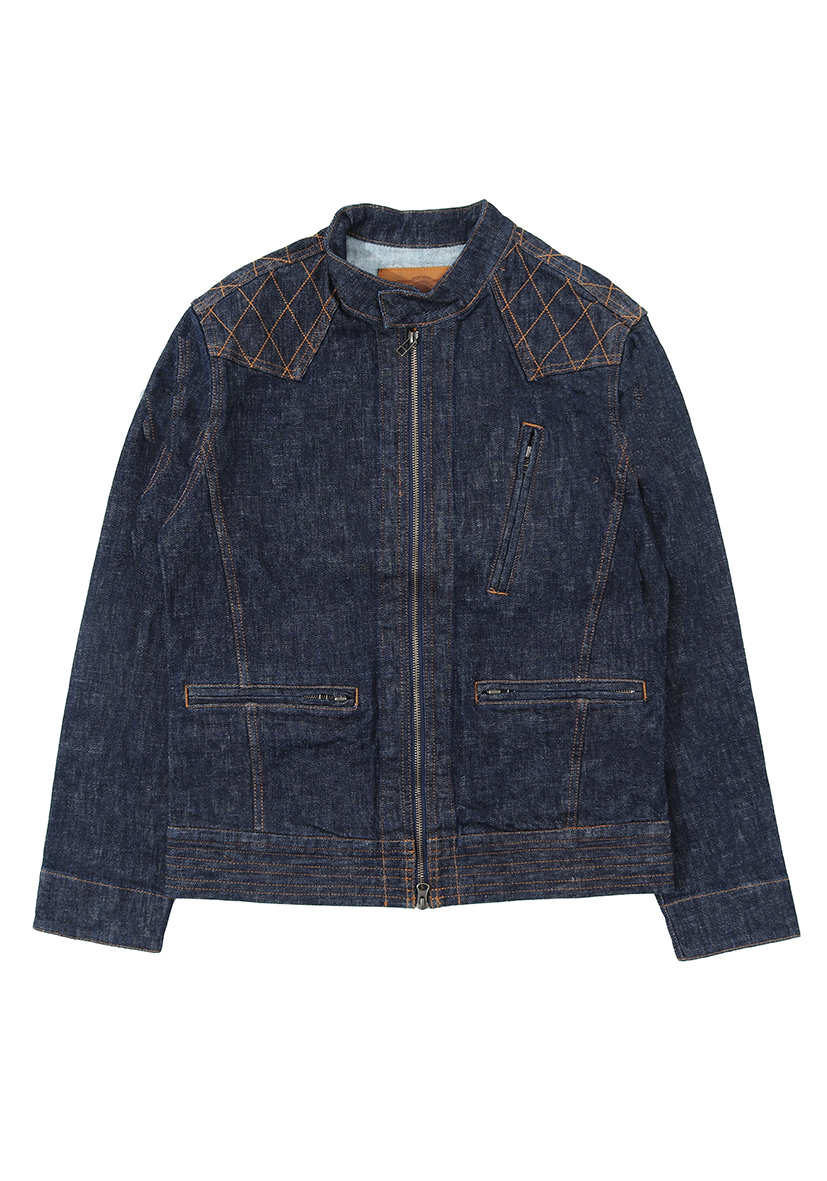 13oz Stretch Denim Single Riders Jacket - KOJIMA GENES